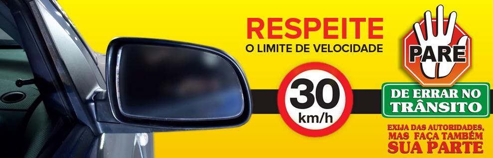 Respeite o limite de velocidade!